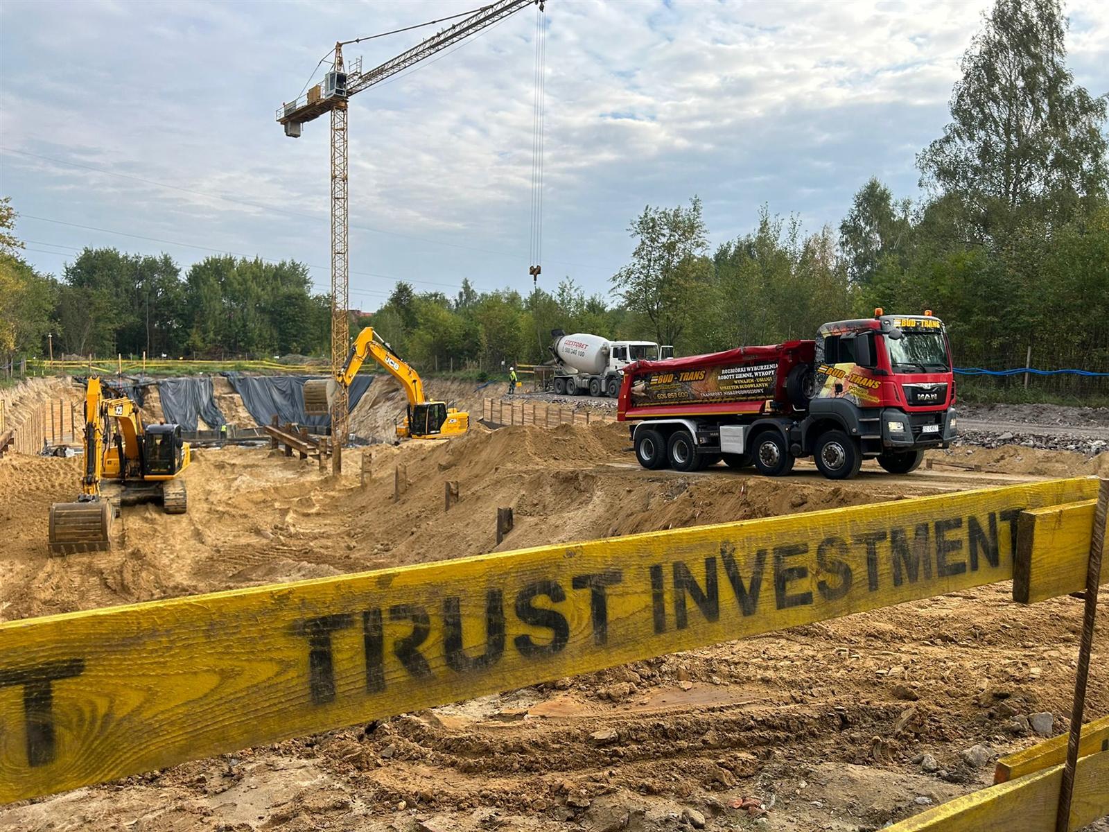 Wykopy pod budynek mieszkalny